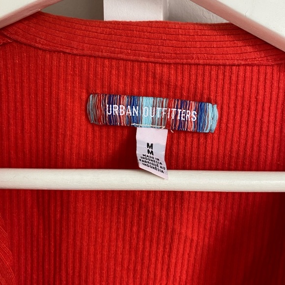 Uo Aries Ruched Blouse in Red - Picture 3 of 3